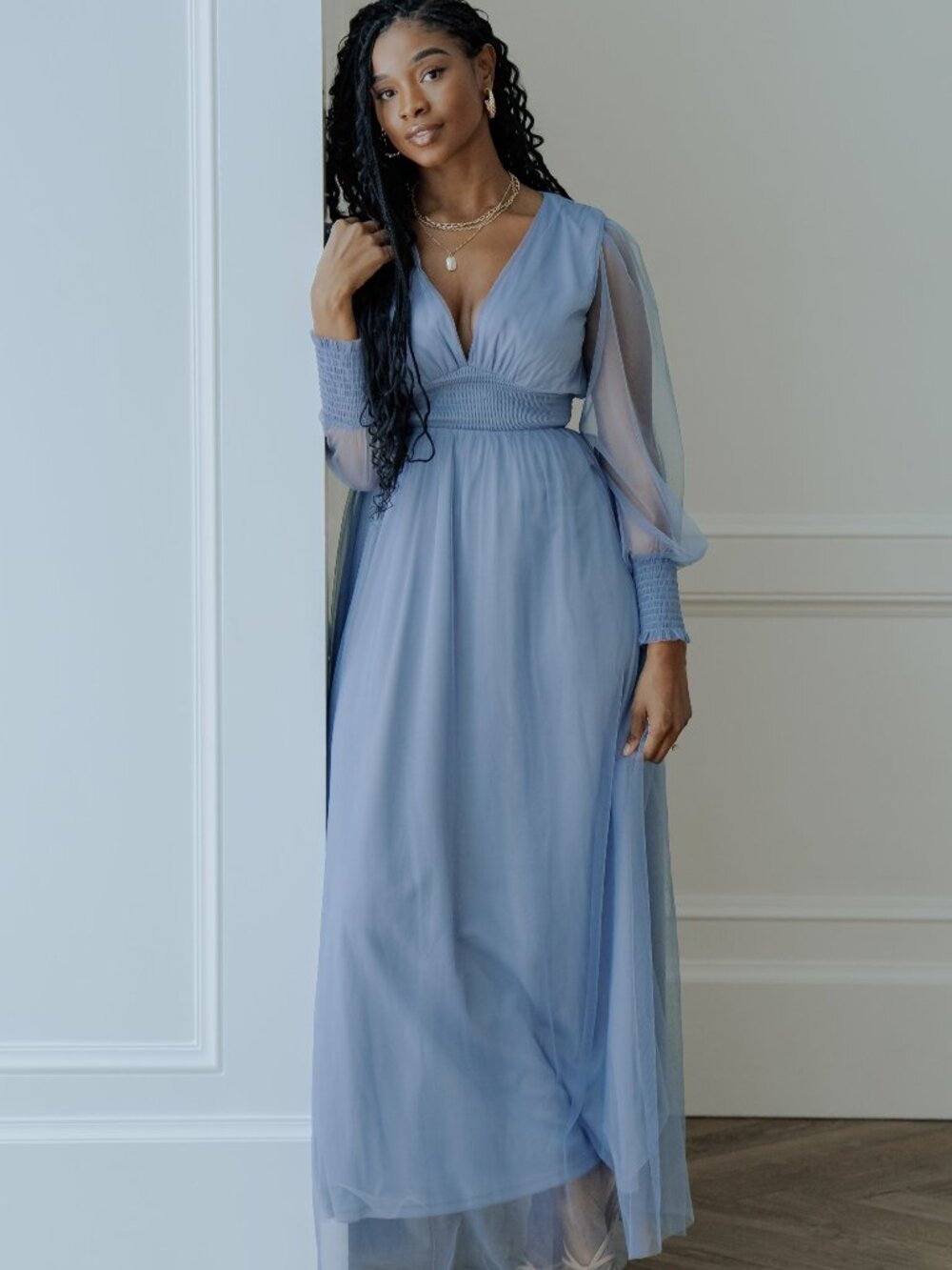 Baltic Born Dusty Blue Maxi Dress